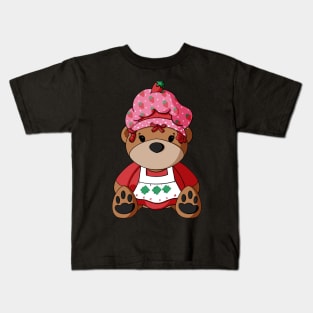 Strawberry Shortcake Teddy Bear Kids T-Shirt